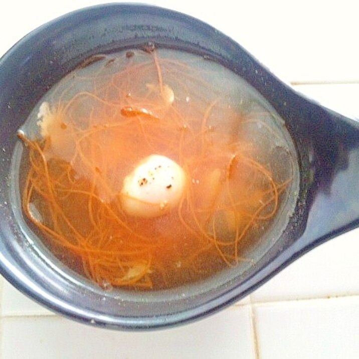 【簡単】朝にぴったり　うずらの卵とニンジンのスープ